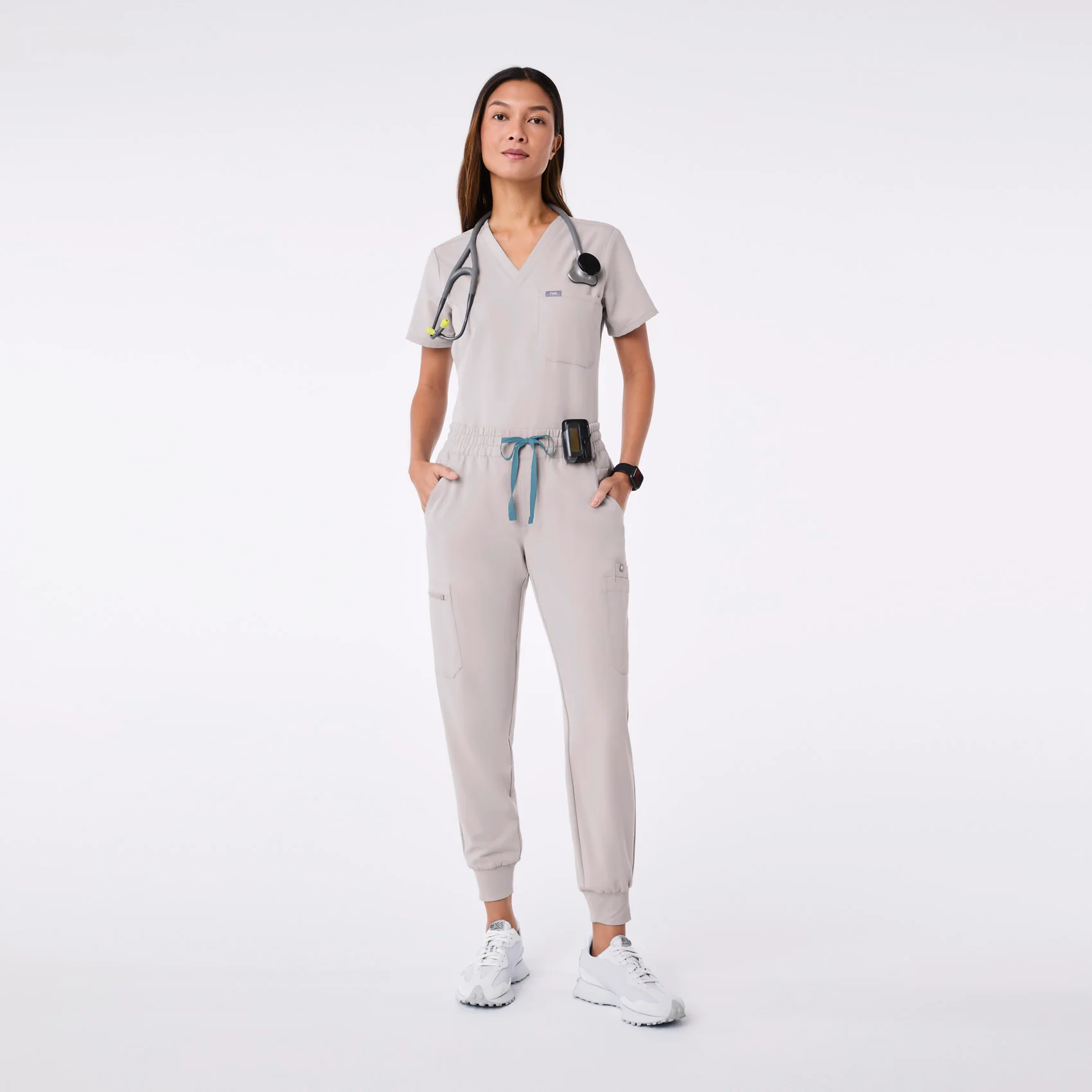 women's Slate Uman Relaxed - Petite Jogger Scrub Pant - Image 2