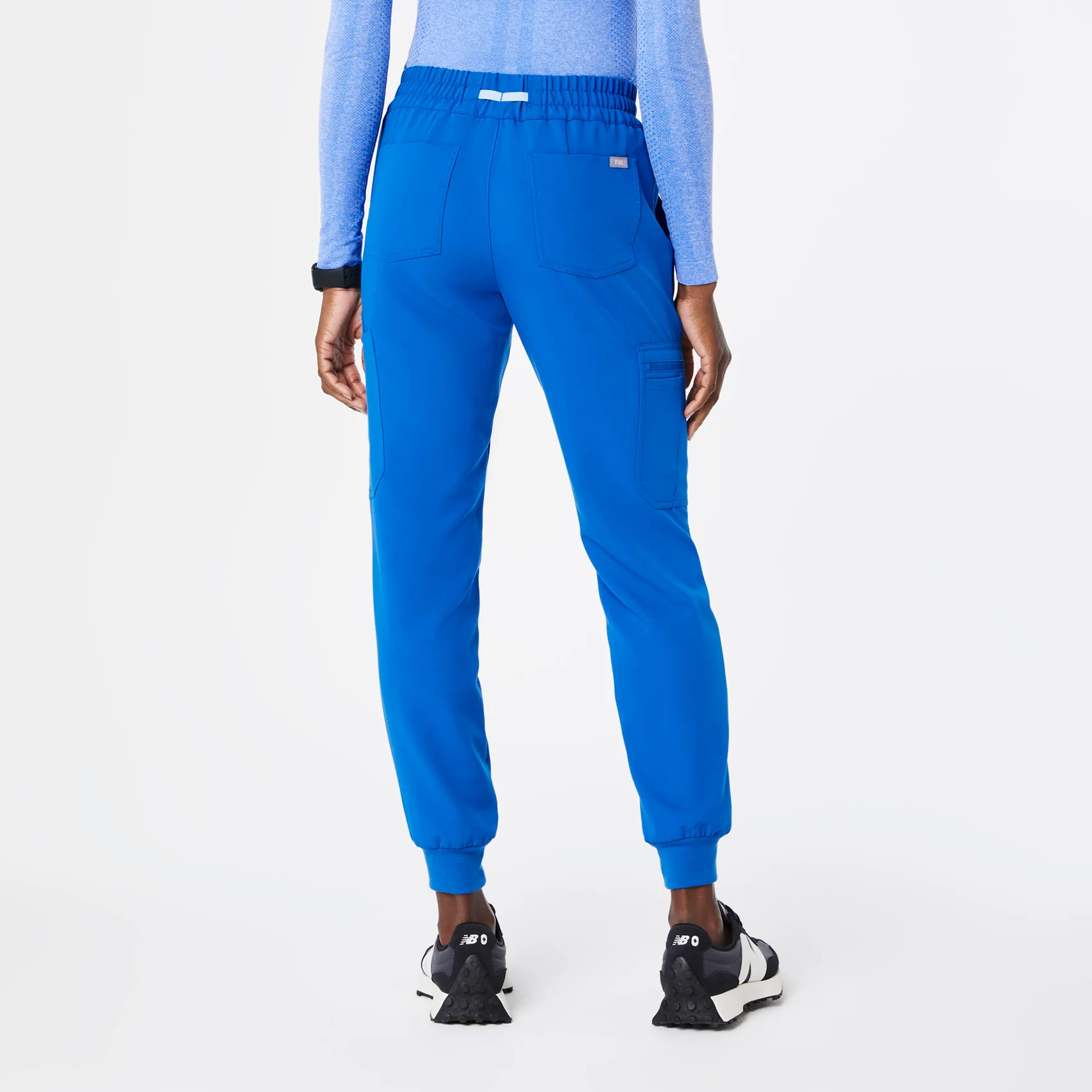 women's Royal Blue Uman Relaxed - Jogger Scrub Pants - Image 4