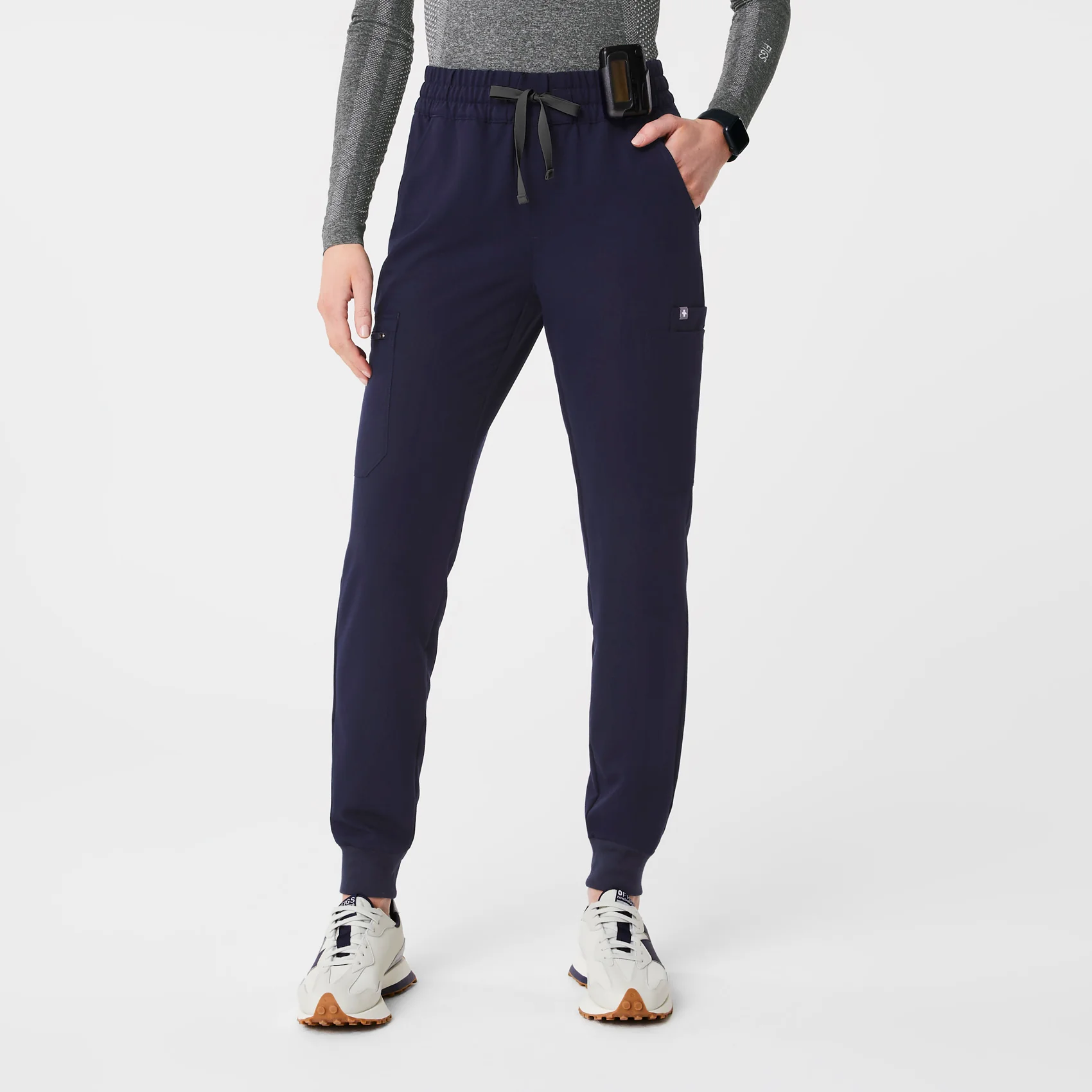 women's Navy Uman Relaxed - Tall Jogger Scrub Pants