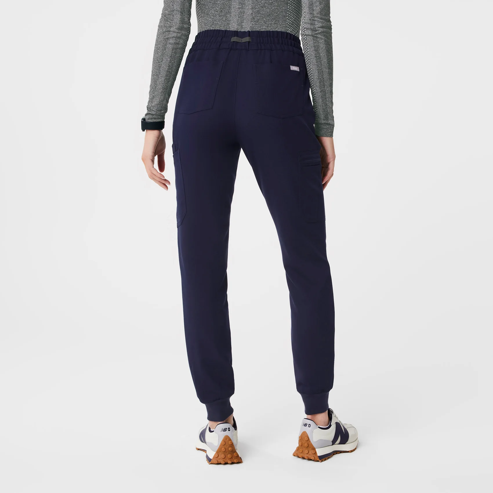 women's Navy Uman Relaxed - Tall Jogger Scrub Pants - Image 4