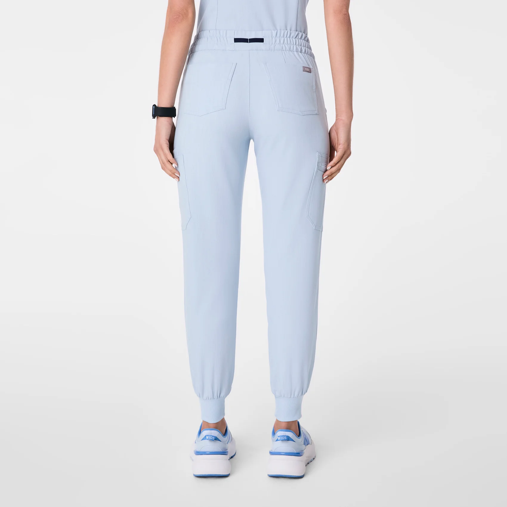 women's Chambray Uman Relaxed - Tall Jogger Scrub Pant - Image 4