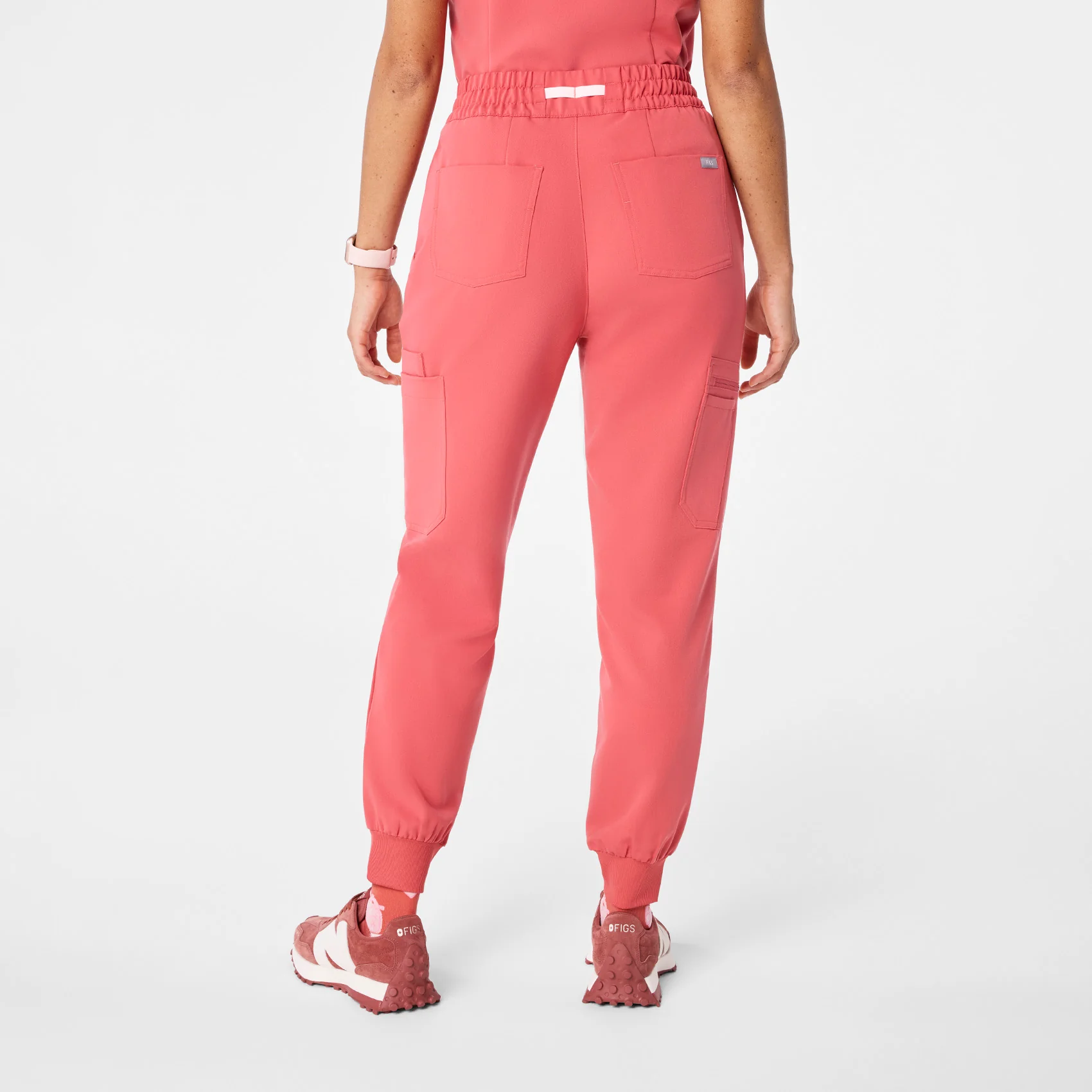 women's Pulmonary Pink Uman Relaxed - Tall Jogger Scrub Pant - Image 4