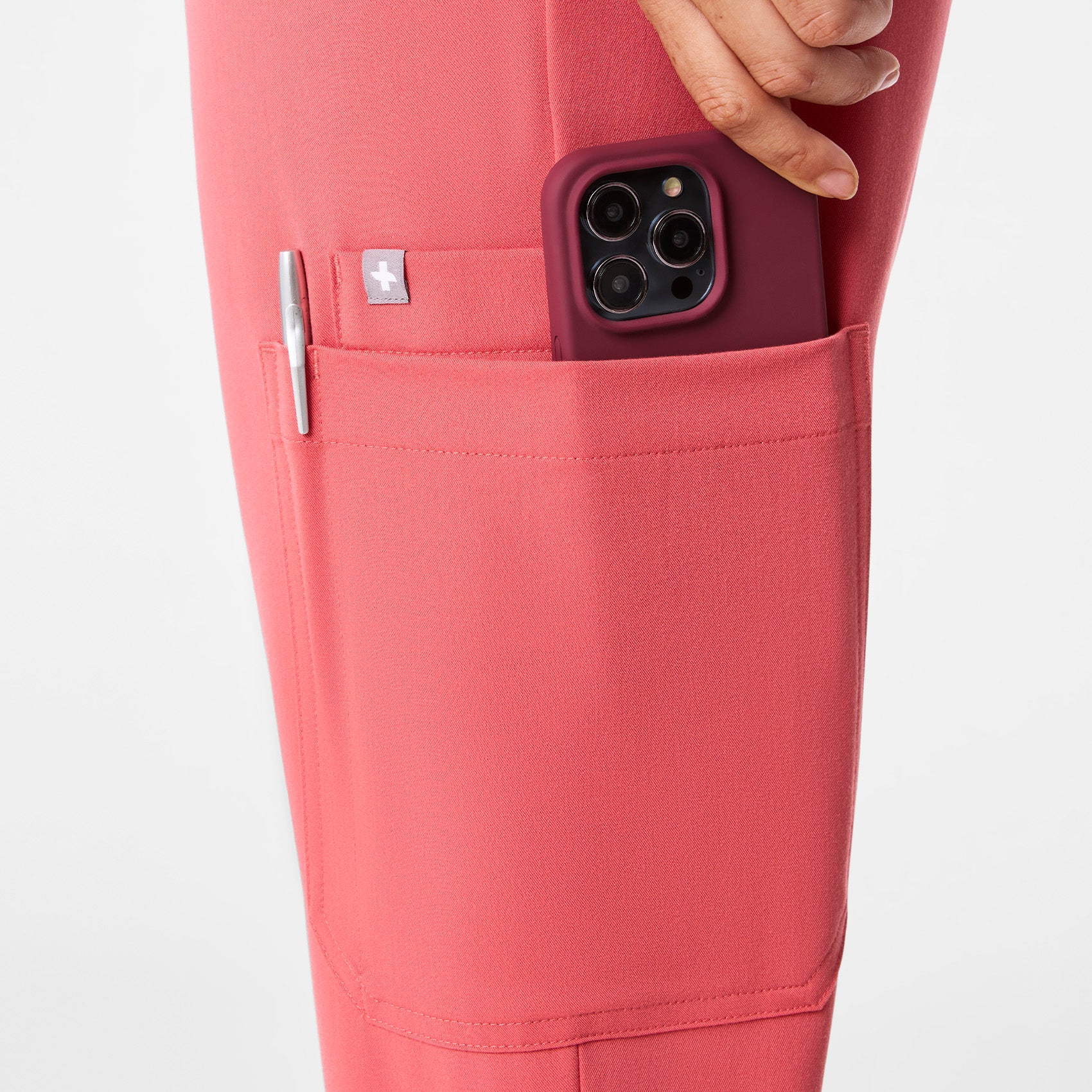 women's Pulmonary Pink Uman Relaxed - Tall Jogger Scrub Pant - Image 7
