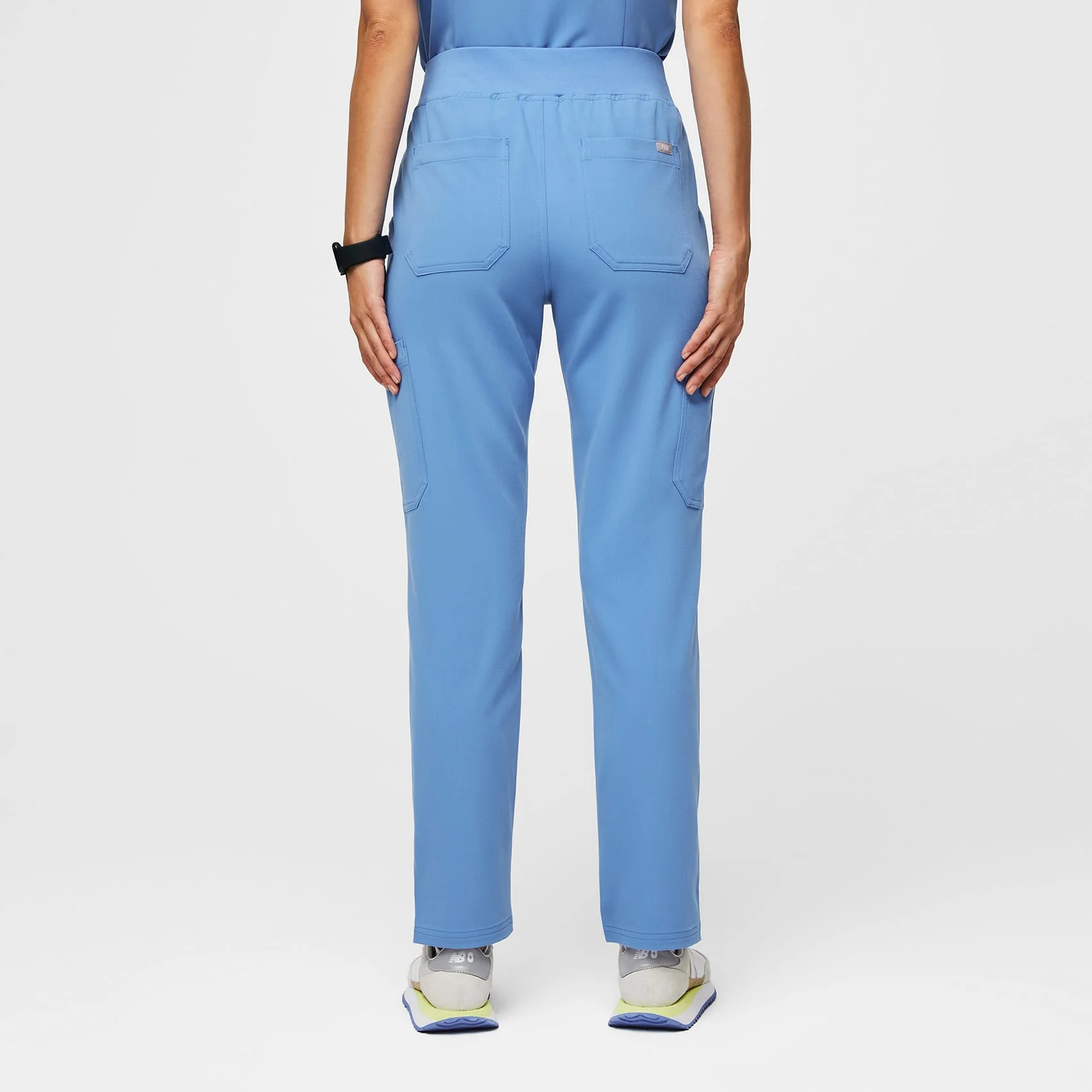 women's Ceil Blue Yola™ High Waisted 2.0 - Petite Skinny Scrub Pants - Image 5
