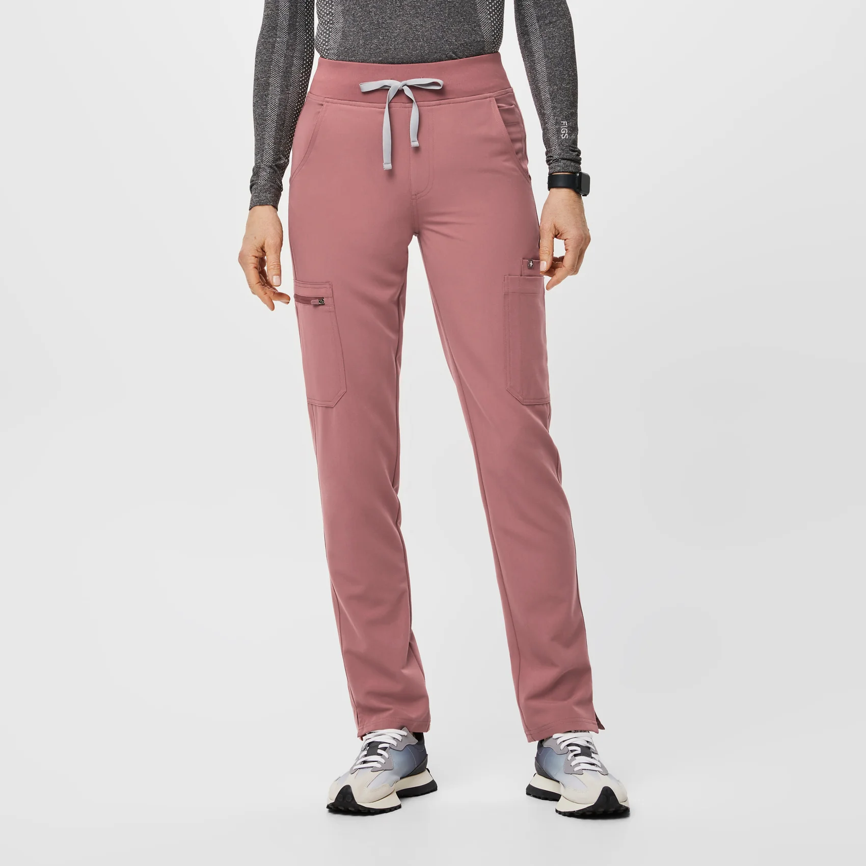 women's Mauve Yola™ High Waisted 2.0 - Petite Skinny Scrub Pants