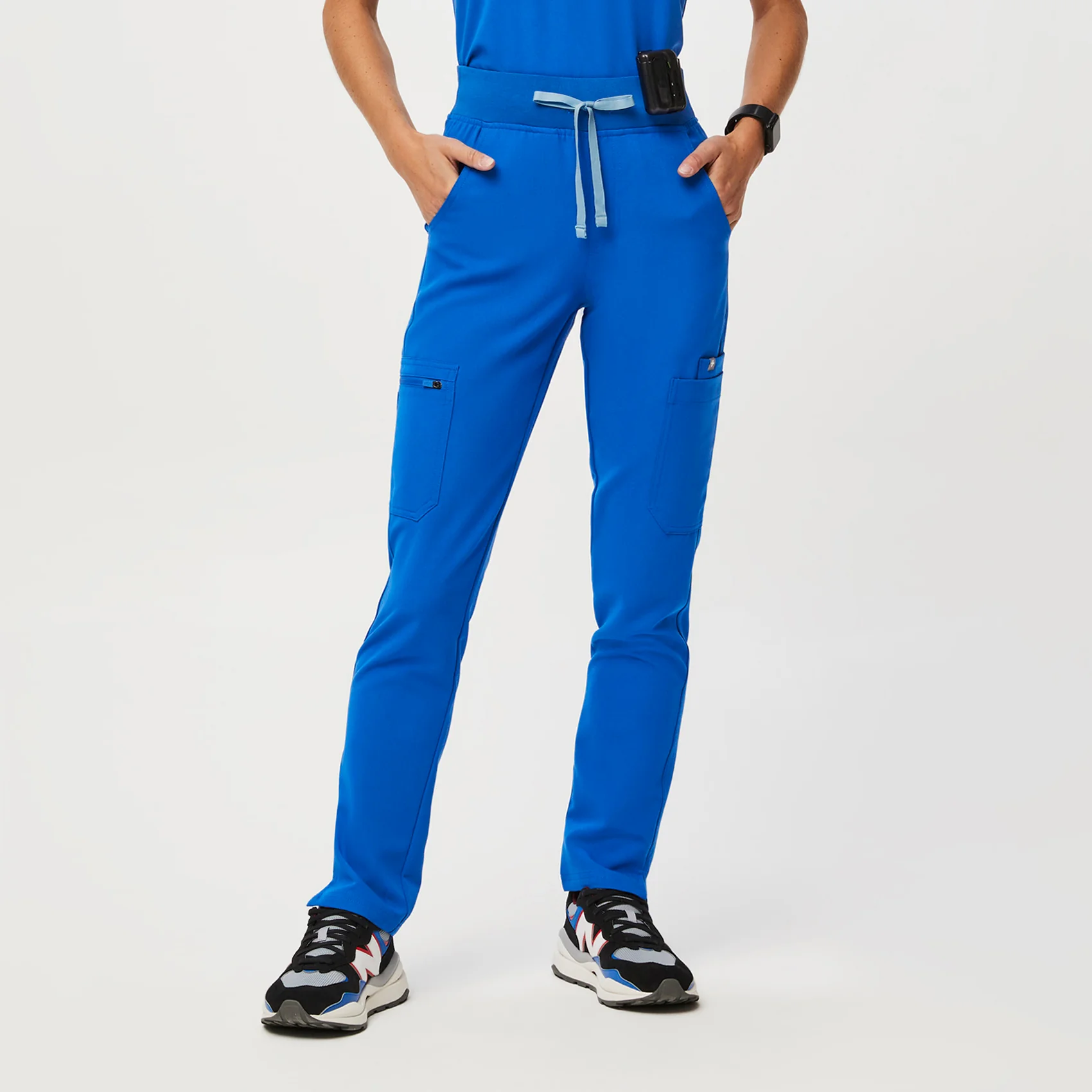 women's Royal Blue Yola™ High Waisted 2.0 - Petite Skinny Scrub Pants