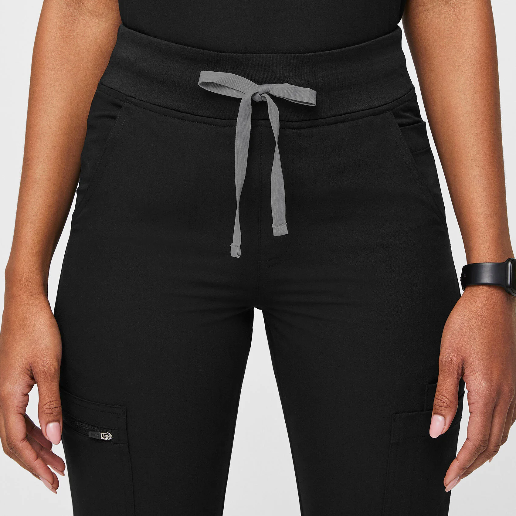 women's Black Yola™ High Waisted 2.0 - Tall Skinny Scrub Pants - Image 6