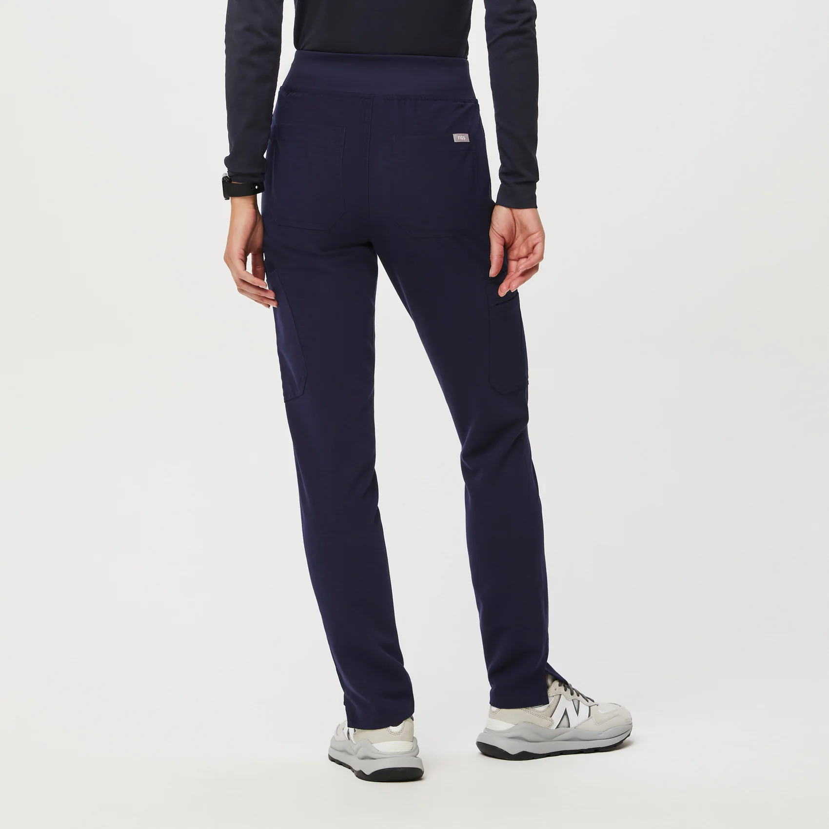 women's Navy Yola™ High Waisted 2.0 - Tall Skinny Scrub Pants - Image 5