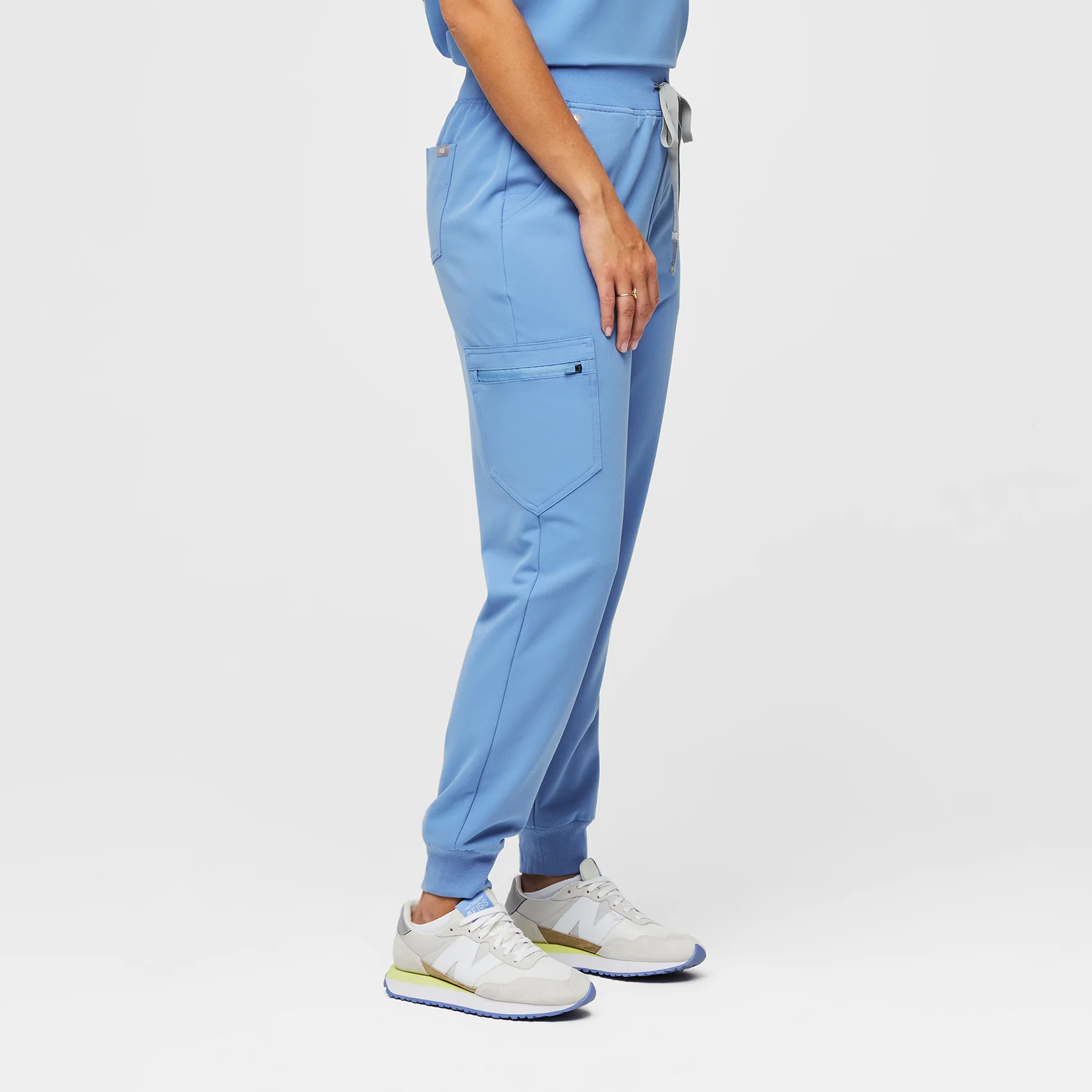 women's Ceil Blue Zamora™ High Waisted - Jogger Scrub Pants - Image 3