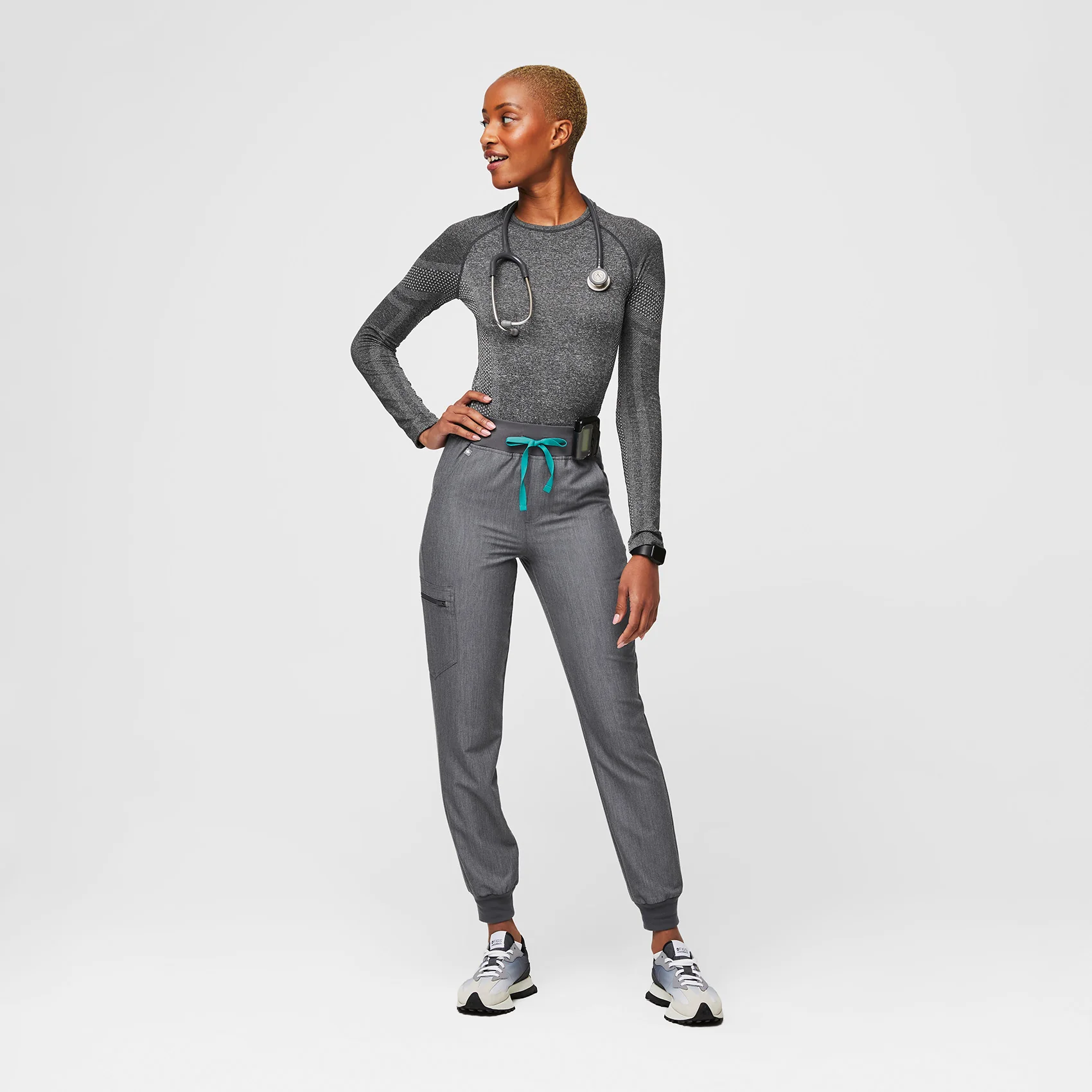 women's Graphite Zamora™ High Waisted - Jogger Scrub Pants - Image 2