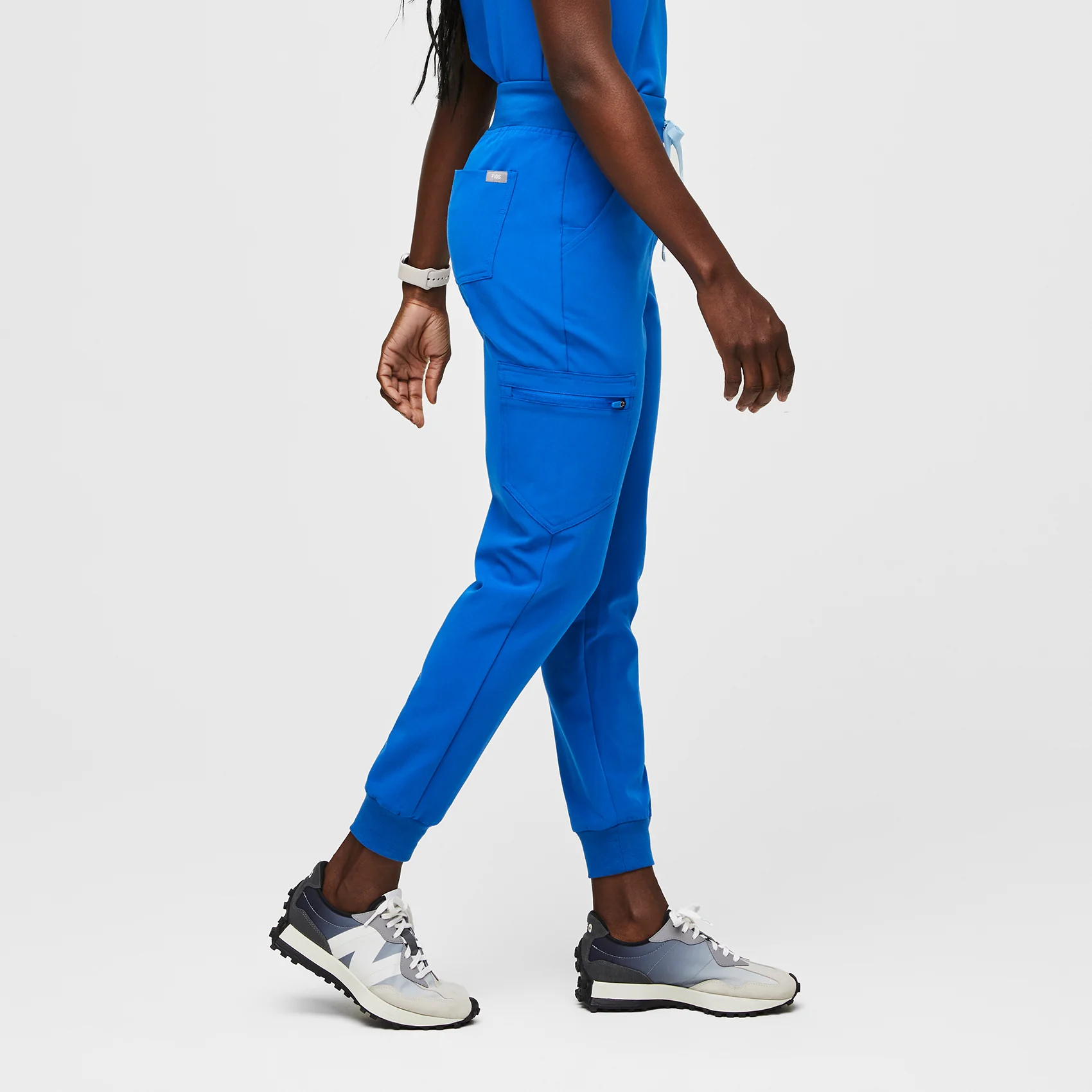 women's Royal Blue Zamora™ High Waisted - Jogger Scrub Pants - Image 3
