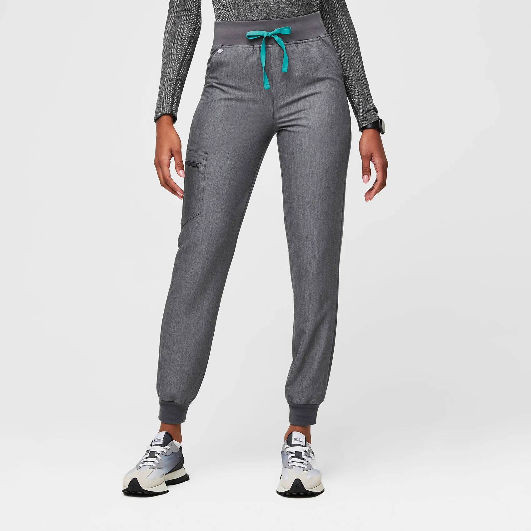 women's Graphite Zamora™ High Waisted - Petite Jogger Scrub Pants