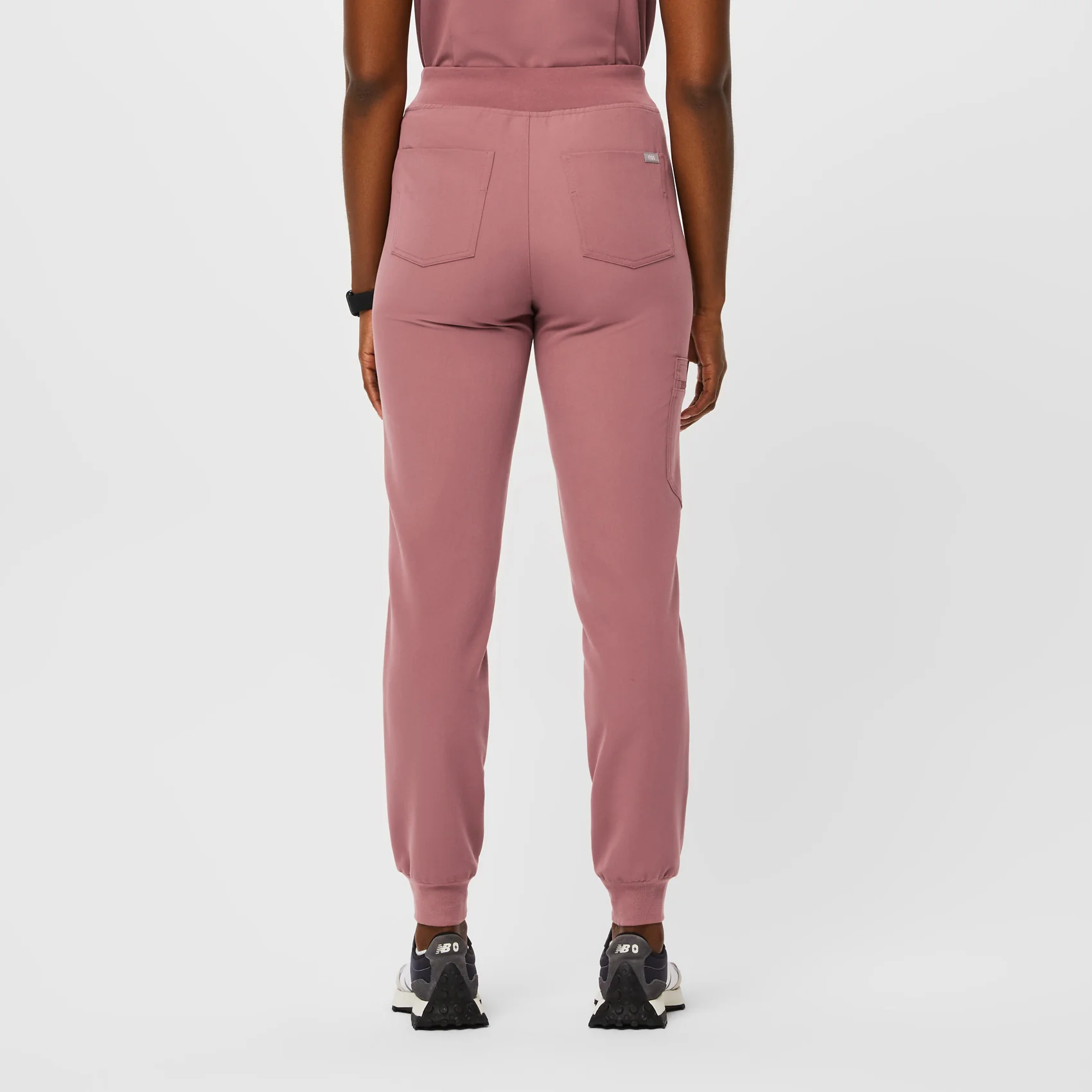 women's Mauve Zamora™ High Waisted - Petite Jogger Scrub Pants - Image 4