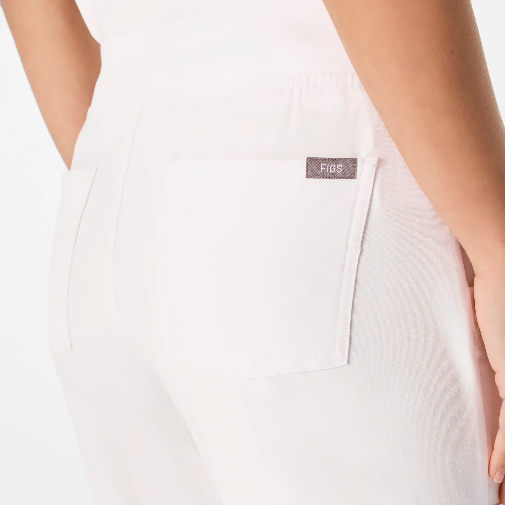 women's Off White Zamora - Petite Jogger Scrub Pant™ - Image 8