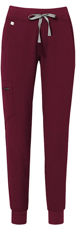 Women's Burgundy Zamora™ - Petite Jogger Scrub Pants - Image 6