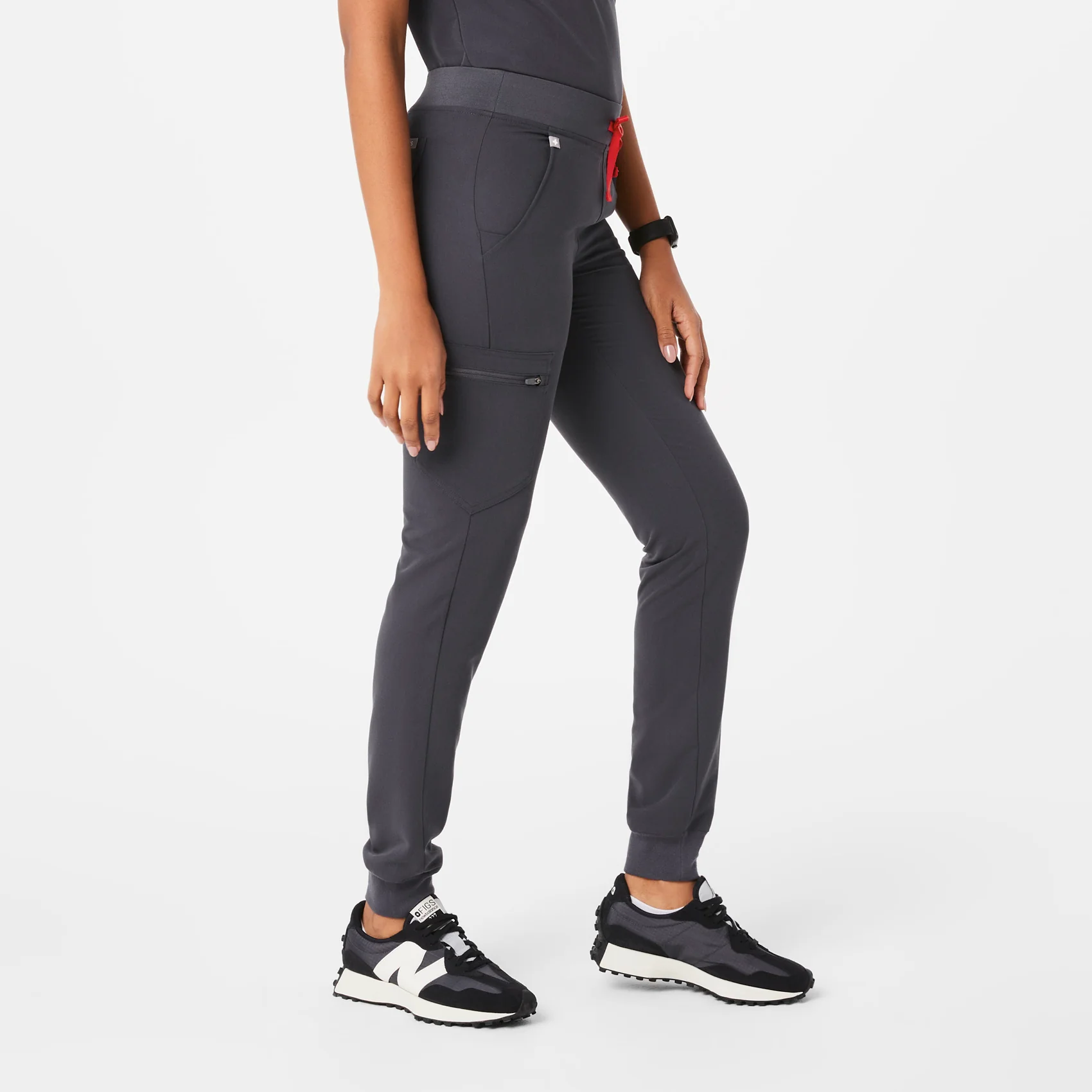 women's Charcoal Zamora™ - Tall Jogger Scrub Pants - Image 3