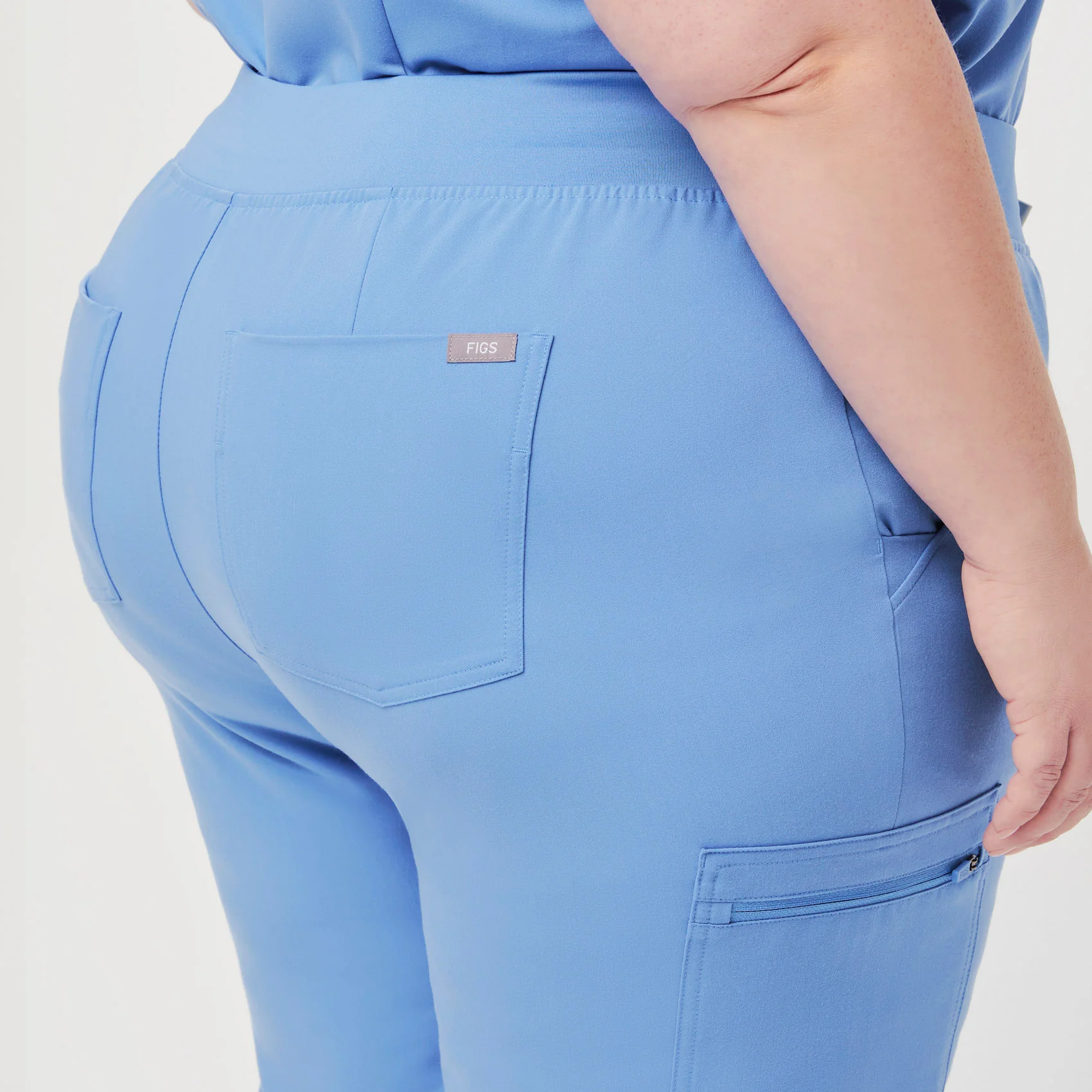 women's Ceil Blue Zamora™ - Tall Jogger Scrub Pants (3XL - 6XL) - Image 4