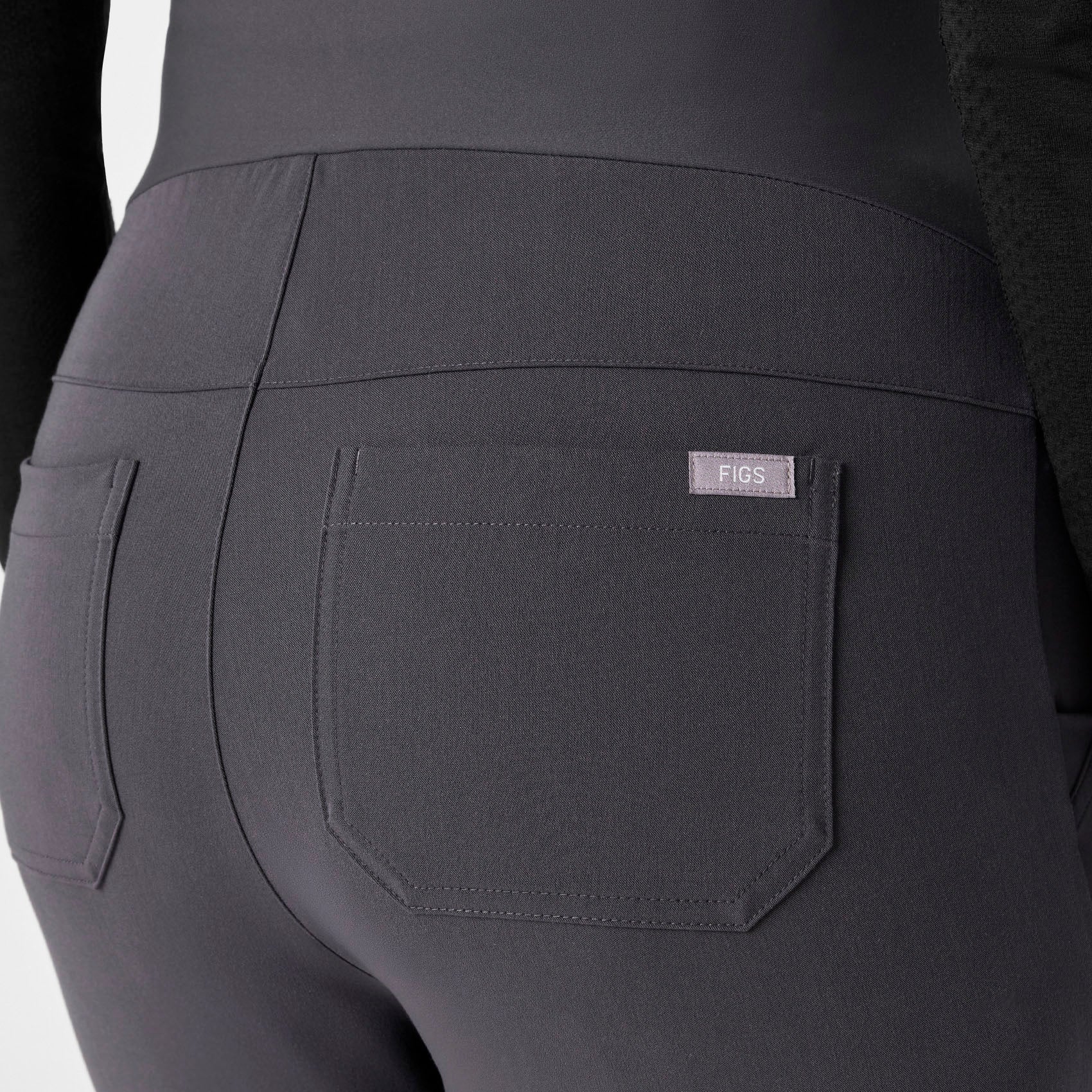 women's Charcoal Zamora - Maternity Scrub Pants - Image 5